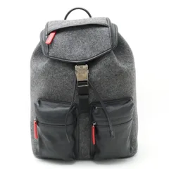 MCM エムシーエム シュタッド ローデン バックパック リュックサック ウール レザー グレー ブラック レッド MUK8ASD09EP001のサムネイル