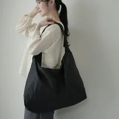 CLEDRAN (クレドラン) | FORI SIDE ZIP POCKET SHOULDER (black) | リサイクルナイロン 大容量 ショルダーバッグ レディース メンズ 軽量 サイドジップポケット ブラック 黒 斜め掛け 肩掛け 通勤 通学 日本製のサムネイル