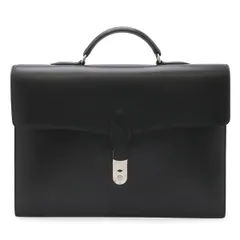 HERMES エルメス テリル ビジネスバッグ ブリーフケース 書類カバン レザー ブラック 黒 シルバー金具 □H刻印のサムネイル