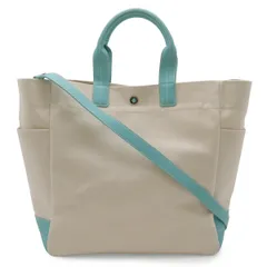 TIFFANY&Co. ティファニー トートバッグ 2WAY ショルダーバッグ 肩掛け キャンバス アイボリー ティファニーブルー シルバー金具のサムネイル