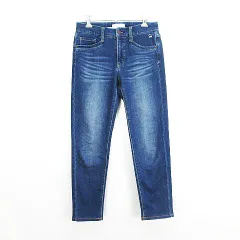 ゴールデンベア GOLDEN BEAR デニム ジーンズ ボトムス テーパード ユーズド加工 ロゴ ストレッチ 64 インディゴブルー ※EKMのサムネイル