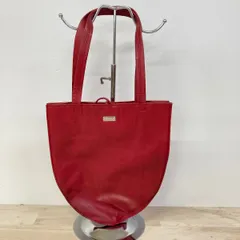 GINZA Kanematsu/銀座かねまつ トートバッグ/ハンドバッグ レディース レッド/赤 ロゴプレート[OB04377]のサムネイル
