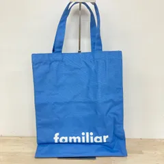 familiar/ファミリア トートバッグ/エコバッグ ブルー 青色 ロゴプリント キャンバス地 キッズ/レディース[OD02882]のサムネイル