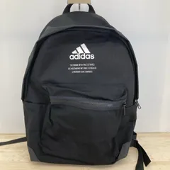 美品 adidas/アディダス バックパック/リュックサック ブラック 黒 ロゴプリント デイパック スポーツバッグ[ON01652]のサムネイル
