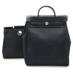HERMES エルメス エールバッグ アドPM リュックサック 2WAY ハンドバッグ トワルオフィシエ レザー ブラック 黒 □E刻印のサムネイル