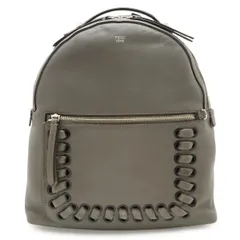 FENDI フェンディ バイザウェイ バックパック リュックサック スタッズ レザー グレージュ シルバー金具 8BZ035のサムネイル