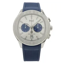 PIAGET ピアジェ ポロ クロノグラフ シルバー文字盤 SS ラバー 世界限定888本 メンズ AT オートマ 腕時計 G0A46013　のサムネイル