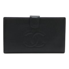 シャネル CHANEL 長財布 ココマーク キャビアスキン レザー A48651