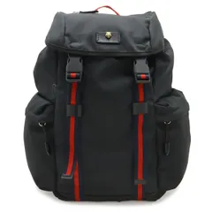 GUCCI グッチ テクノキャンバス ウェブライン シェリーライン キャットヘッド バックパック リュックサック レザー ブラック 黒 429037 のサムネイル