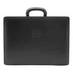 LOEWE ロエベ アナグラム アタッシュケース 書類カバン ビジネスバッグ ブリーフケース トランクケース レザー ブラック 黒 ゴールド金具のサムネイル