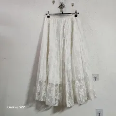 白 レース ロング スカートのサムネイル