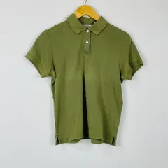 Eddie Bauer エディーバウアー ポロシャツ 無地 オリーブ PETITE M レディース 古着 アメカジ シンプルのサムネイル