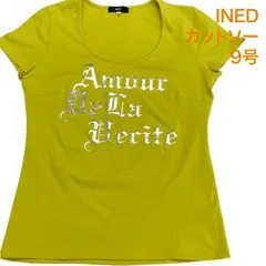 INED ノースリーブ Tシャツ カラシ色×シルバー 9号 レディース カットソー イネド #26-0302のサムネイル