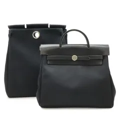 HERMES エルメス エールバッグ アドPM リュックサック 2WAY ハンドバッグ トワルオフィシエ レザー ブラック 黒 シルバー金具 □D刻印のサムネイル