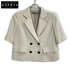 theory luxe　セオリーリュクス　24AW 03-4304400 オフホワイト ハーフスリーブ Clinda Becca ダブルジャケット　S32のサムネイル