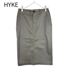 ハイク HYKE タイトスカート グレー サイズ2 コットン100％のサムネイル