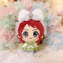 ぬい服 ヘッドドレス みどりのネコちゃん ちびぐるみ 10cm - メルカリ