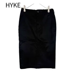 ハイク HYKE タイトスカート ブラック 黒 サイズ2 コットン100％のサムネイル