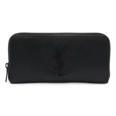SAINT LAURENT PARIS サン ローラン パリ YSL イブサンローラン ラウンドファスナー 長財布 クロコ調 レザー ブラック 黒 ブラック金具 617415のサムネイル