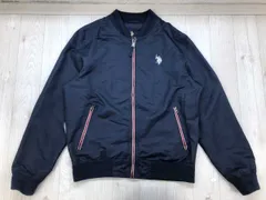 ユーエス ポロアッスン U.S. POLO ASSN スポーツ トラッド リブ切替 裏地メッシュ ブルゾン ジャケット 紺 M メンズのサムネイル