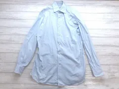 南シャツ MINAMI SHIRTS BESPOKE トーマスメイソン THOMAS MASON製生地 フォーマル トラッド 長袖 ドレスシャツ 青 メンズ 綿100% 日本製のサムネイル