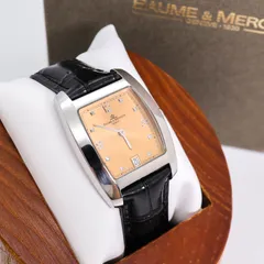 稼働 BAUME & MERCIER 腕時計 デイト ハンプトン 橙 3874のサムネイル