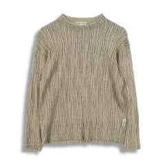 エンポリオアルマーニ (MEN - S/M) テクスチャーストライプ ニット トップスのサムネイル