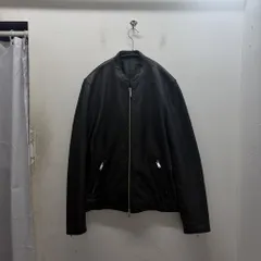 STUDIOUS ステュディオス Single Riders Jacket ラムレザージャケット 109250002 ブラック size:3【中目黒B07】のサムネイル