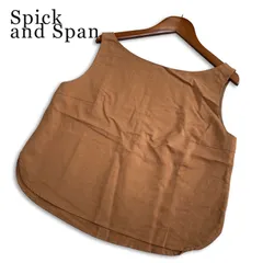 Spick and Span スピック＆スパン 春夏★ リネン ショート ノースリーブ ブラウス タンクトップ 日本製 Sz.F レディースのサムネイル