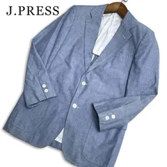 J.PRESS ジェイプレス 春夏★ シャンブレー 背抜き アンコン テーラード ジャケット Sz.C-94 W-82 T-175 メンズのサムネイル