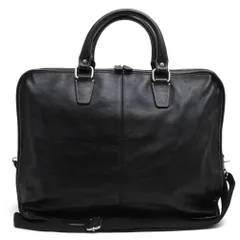 バーニーズニューヨーク／BARNEYS NEWYORK バッグ ブリーフケース ビジネスバッグ 鞄 ビジネス メンズ 男性 男性用 レザー 革 本革 ブラック 黒  A4サイズ収納可 シボ革 シュリンクレザー 2WAY ショルダーバッグのサムネイル