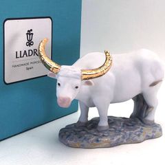希少】LALIQUE ルネ・ラリック バイソン 彫像 ペーパーウエイト 置物