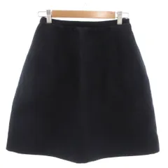 カルヴェン CARVEN スカート 36 ミニ 台形 シルク混 紺 ダークネイビー /AE ■YHS3のサムネイル