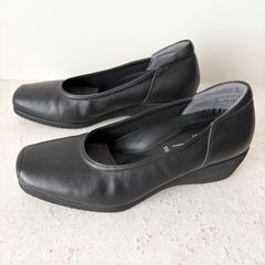 極美品 ASICS pedala ウェッジソール スリッポン 黒 23cm - メルカリ