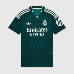 【送料無料・匿名配送】adidas Originals アディダス オリジナルス レアルマドリード 26/27 公式 アウェイ シャツ 深緑 半袖 新品 正規品のサムネイル