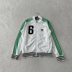 95 アディダス BECKENBAUER レア 白緑 白 必須アイテム ジャージのサムネイル