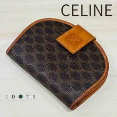 CELINE セリーヌ オールドセリーヌ 2つ折り財布 二つ折り 財布 ミニ財布 コンパクトウォレット マカダム柄 トリオンフ ブラゾン レザー PVC 本革 ブラウン 茶 ヴィンテージ ビンテージ レディース ブランドのサムネイル