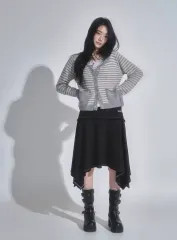 アズオン レナ スカート ミディ丈 ブラックのサムネイル