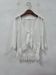DEAR MY MINX 白 レイ カーディガンのサムネイル