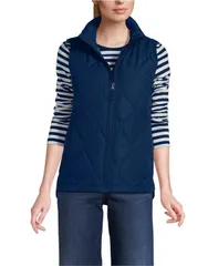 ランズエンド レディース アウター ジャケット・ブルゾン キルティング ベスト Lands End Womens FeatherFree Onion Quilted Insulated Vest Deのサムネイル