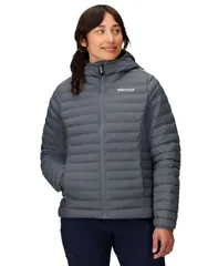 マーモット レディース トップス シャツ Marmot Womens Echo Featherless Hoody Steel Onyxのサムネイル