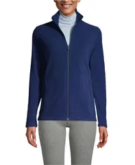 ランズエンド レディース アウター ジャケット・ブルゾン トール フリース Lands End Womens Tall Anyweather Fleece Full Zip Jacket Deep sのサムネイル