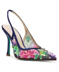 ベッツィジョンソン レディース シューズ パンプス Betsey Johnson Womens Eddie Slingback Pumps Navy Multi ネイビーのサムネイル