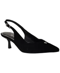 ゲス レディース シューズ パンプス ヒール GUESS Womens Yannick Embellished Kitten Heel Slingback Pumps Black ブラックのサムネイル