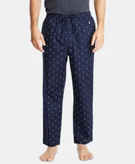 ナウティカ メンズ ボトムス カジュアルパンツ プリント パンツ コットン Nautica Mens Cotton AnchorPrint Pajama Pants Maritime Navy ネイビのサムネイル
