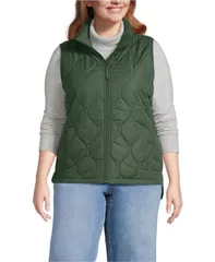 ランズエンド レディース アウター ジャケット・ブルゾン プラスサイズ キルティング ベスト Lands End Plusize FeatherFree Quilted Insulated Vestaのサムネイル