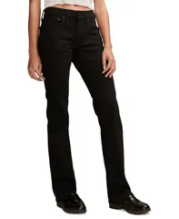 ラッキーブランド レディース ボトムス デニムパンツ ブーツカット ブーツ ジーンズ Lucky Brand Womens Mid Rise Bootcut Jeans Clean Black ブラッのサムネイル