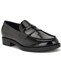 ナインウェスト レディース シューズ パンプス ローファー Nine West Womens Berg SlipOn Penny Loafers Black Patent ブラックのサムネイル