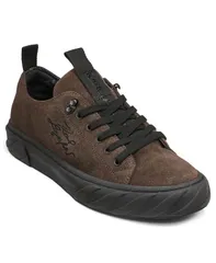 カール ラガーフェルド メンズ シューズ スニーカー KARLAGERFELD PARIS Mens Round Toe LowProfile Sneakers Brown ブラウンのサムネイル