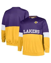 ファナティクス メンズ アウター パーカー・スウェット スウェット トール シャツ Fanatics Mens Purple Gold Los Angeles Lakers Big and Tallのサムネイル